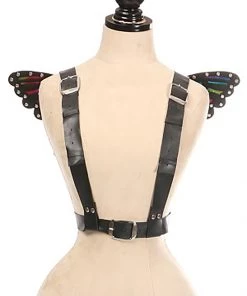 * What's New Vegan Leather & Rainbow Small Butterfly Wings