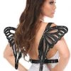 * Black Patent Butterfly Wings